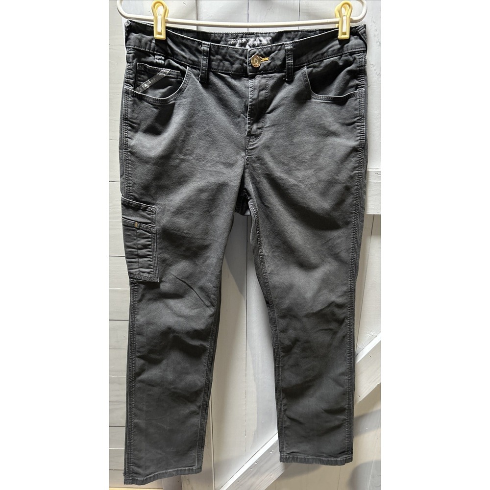 Ariat Rebar Perfect Rise Cargo Pants Size 29S Gray Stain On Left Front